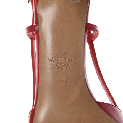 Valentino Garavani Calfskin Tonal Vlogo Slingback 80mm Pumps 36 Rouge Pur 9 of 10