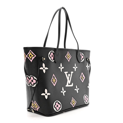 Louis Vuitton Monogram Giant Wild At Heart Neverfull MM Black 3 of 9
