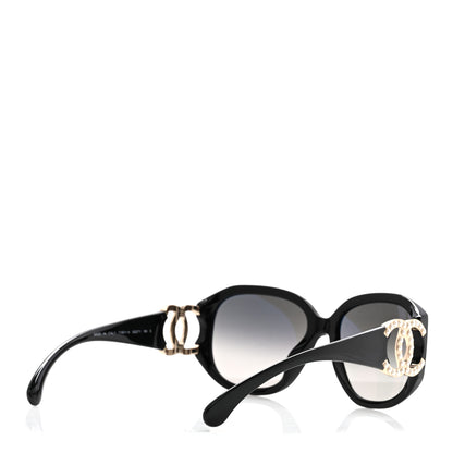 Chanel Acetate Pearl CC Square Sunglasses 71501-A Black 4 of 8