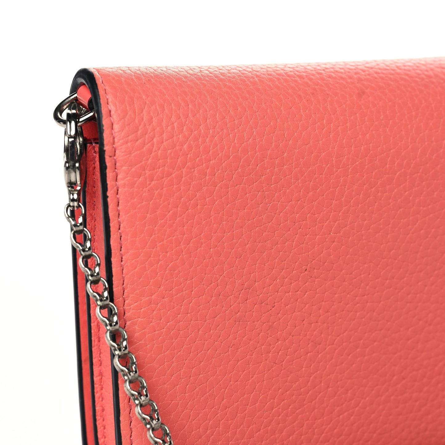 Calfskin Boudoir Chain Wallet Capucine