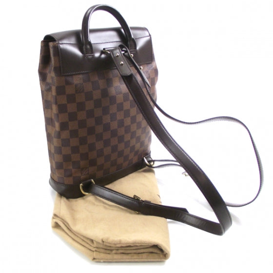 Louis Vuitton Damier Ebene Soho Backpack 3 of 9