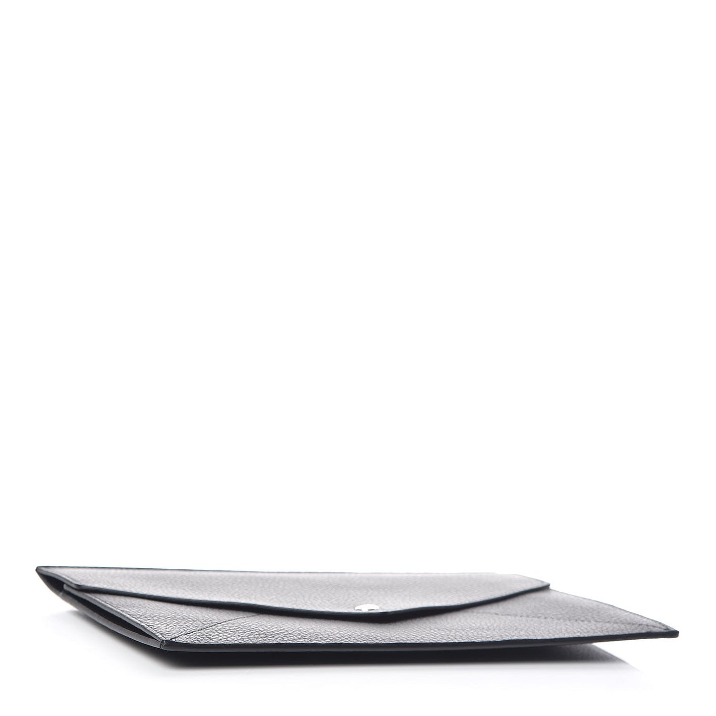 Pebbled Calfskin Soho Document Holder Black
