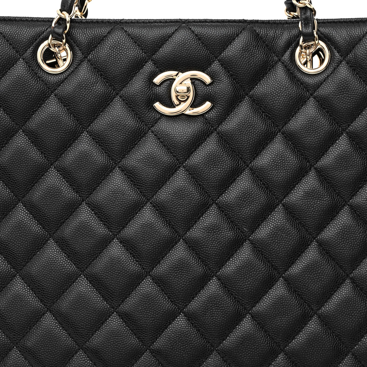 Chanel Caviar Quilted Large Shopping Tote Black 8 of 11