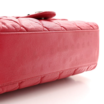 Chanel Glazed Caviar Medium Nature Flap Bag Red 11 of 11