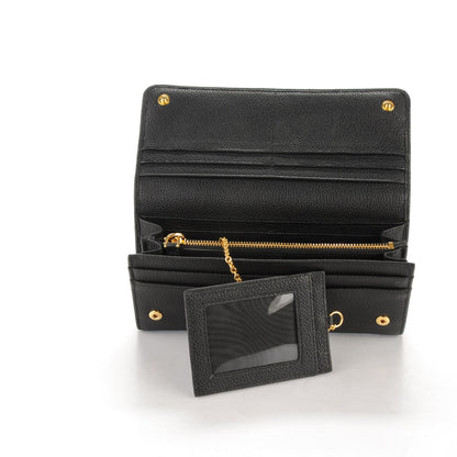 Prada Vitello Phenix Continental Flap Wallet Nero Black 5 of 9