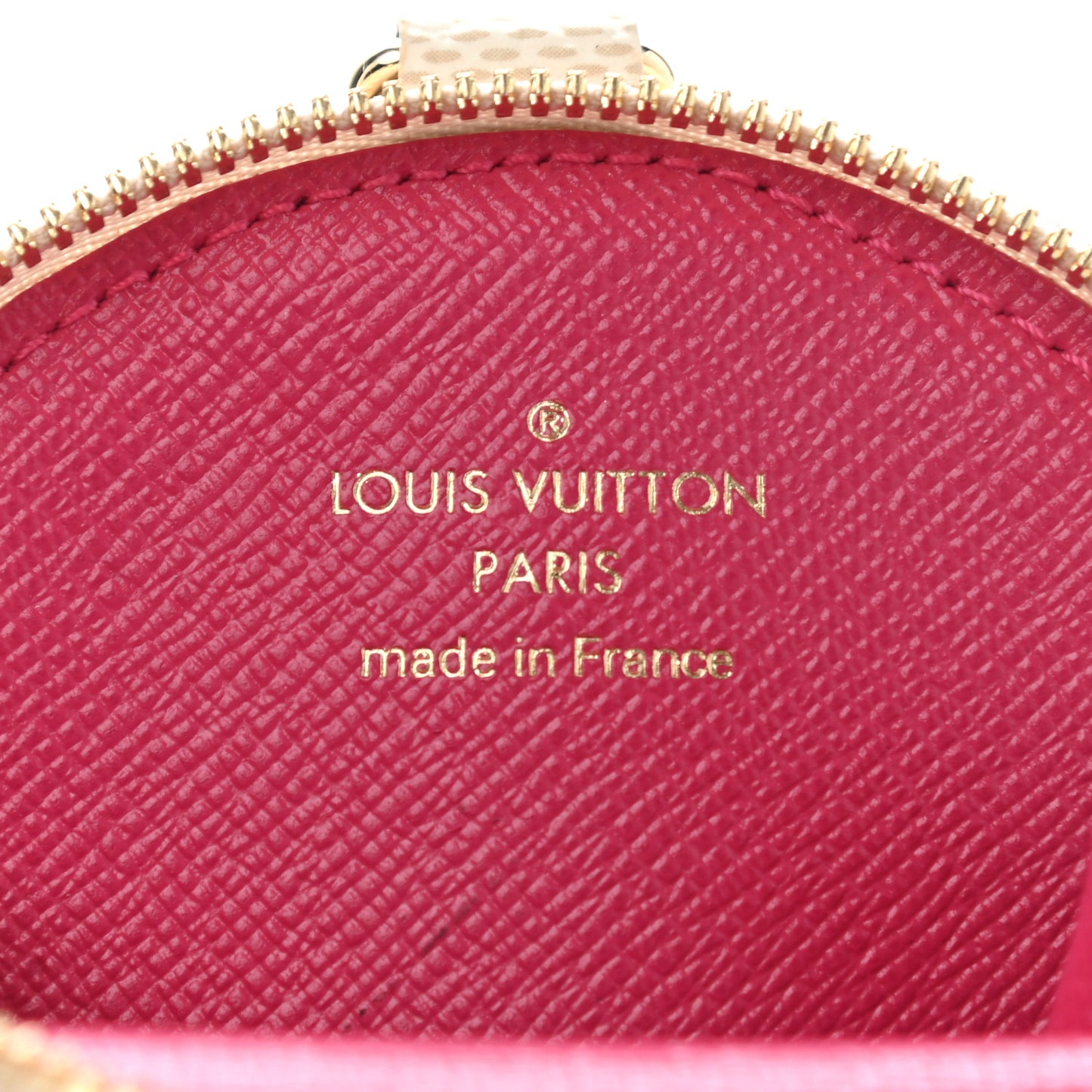 Damier Azur 2021 Christmas Animation Hollywood Bag Charm Fuchsia