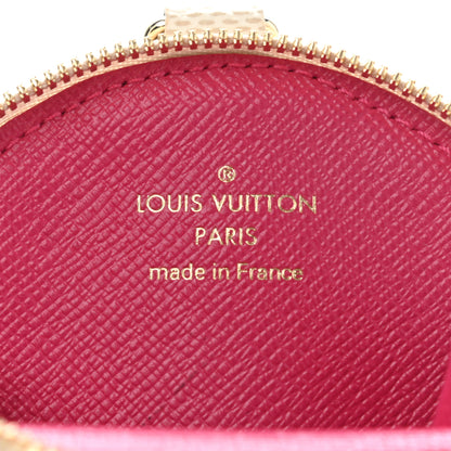 Louis Vuitton Damier Azur 2021 Christmas Animation Hollywood Bag Charm Fuchsia 4 of 5