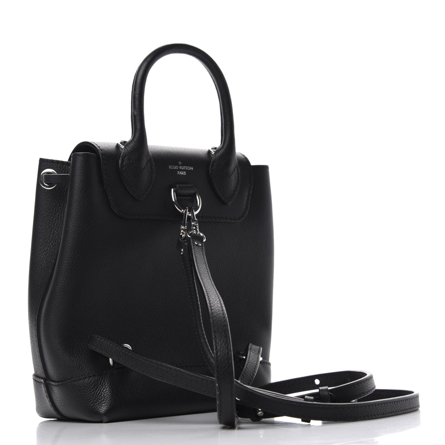 Louis Vuitton Calfskin Lockme Mini Backpack Black 2 of 8
