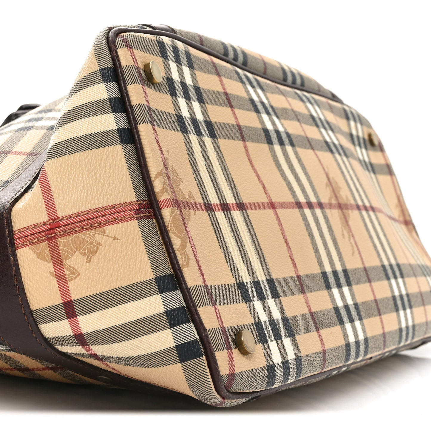 Haymarket Check Buckle Satchel Chocolate