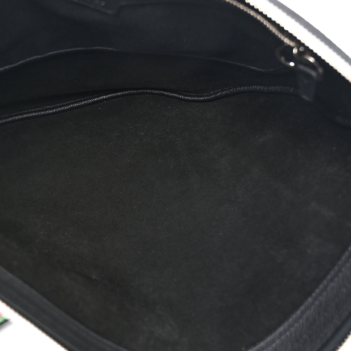 Calfskin Emblem Shoulder Bag Black
