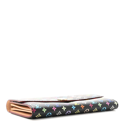 Louis Vuitton Monogram Multicolor Sarah Wallet Black 4 of 9