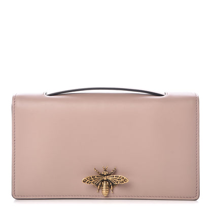 Christian Dior Calfskin Bee Pouch Powder Beige 1 of 7