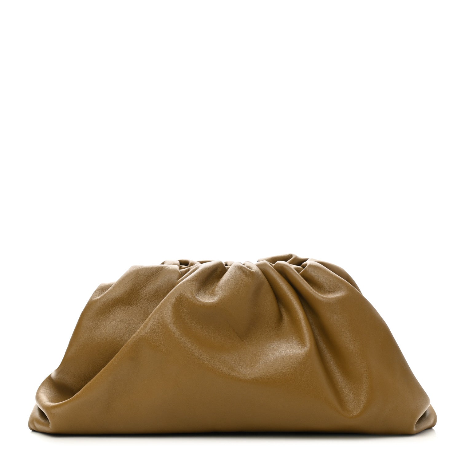 Bottega Veneta Smooth Butter Calf The Pouch Oversized Clutch Moutarde 1 of 10