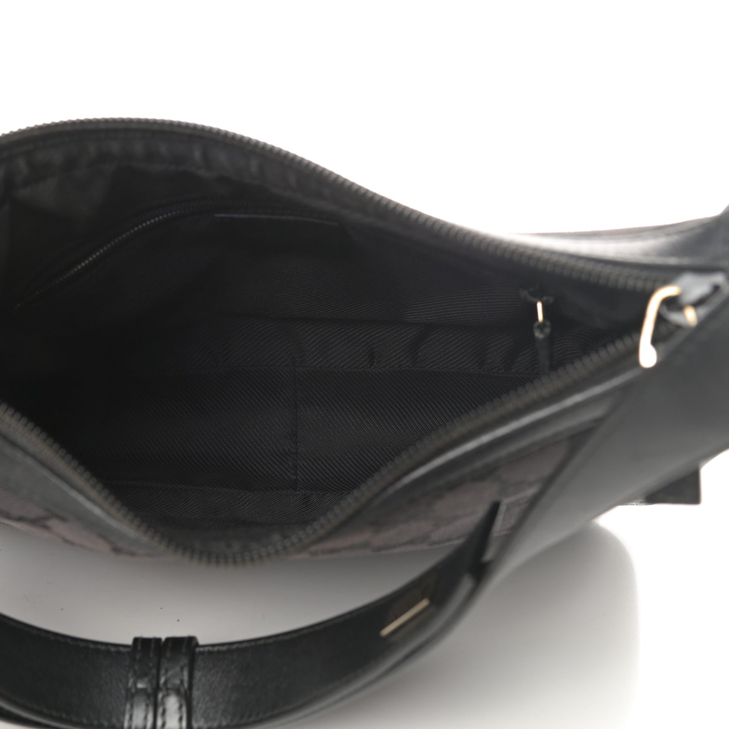 Nylon Monogram Shoulder Bag Black