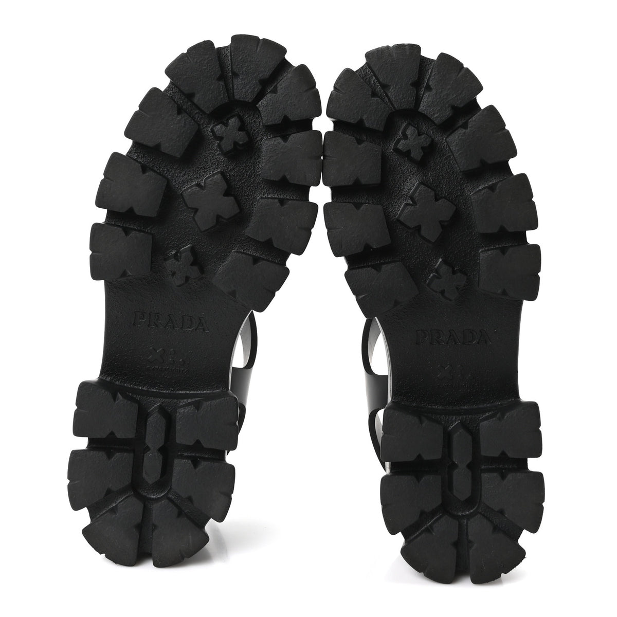 Foam Rubber Triangle Logo Monolith 55mm Cage Sandals 40 Black