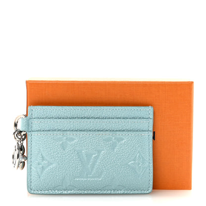 Louis Vuitton Empreinte Monogram LV Charms Card Holder Pearly Lagoon Turquoise 7 of 7