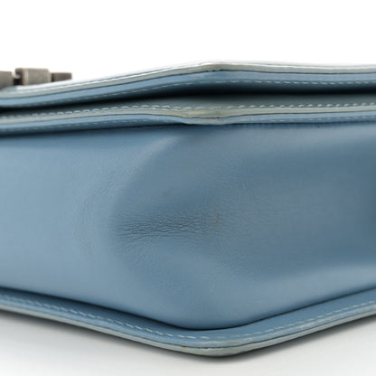 Chanel Patent Calfskin Medium Plexiglass Boy Flap Light Blue 10 of 16