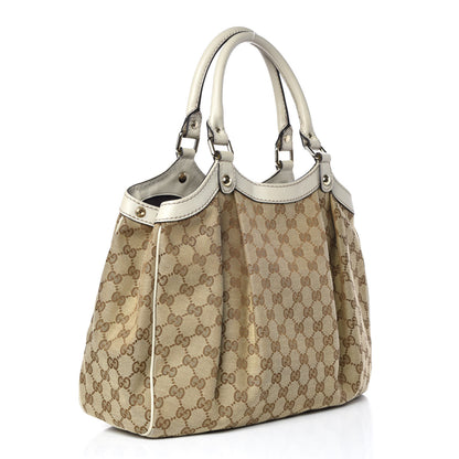 Gucci Monogram Medium Sukey Tote Off White 3 of 9