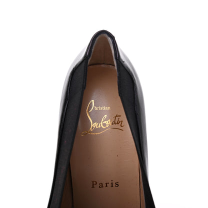 Christian Louboutin Shiny Nappa Toot Couverte 100 Pumps 37.5 Black 7 of 9