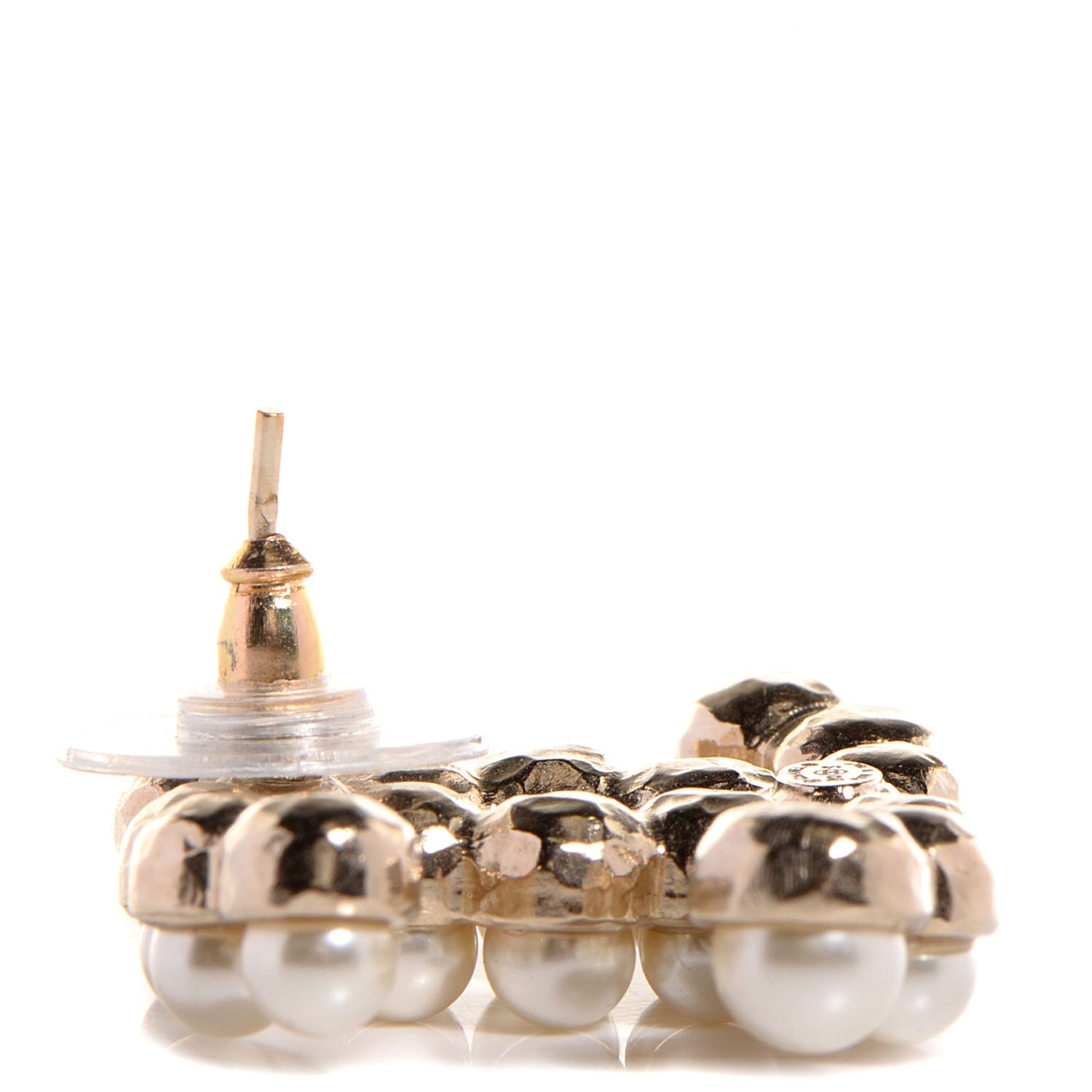 Chanel Pearl CC Earrings Gold 3 of 4