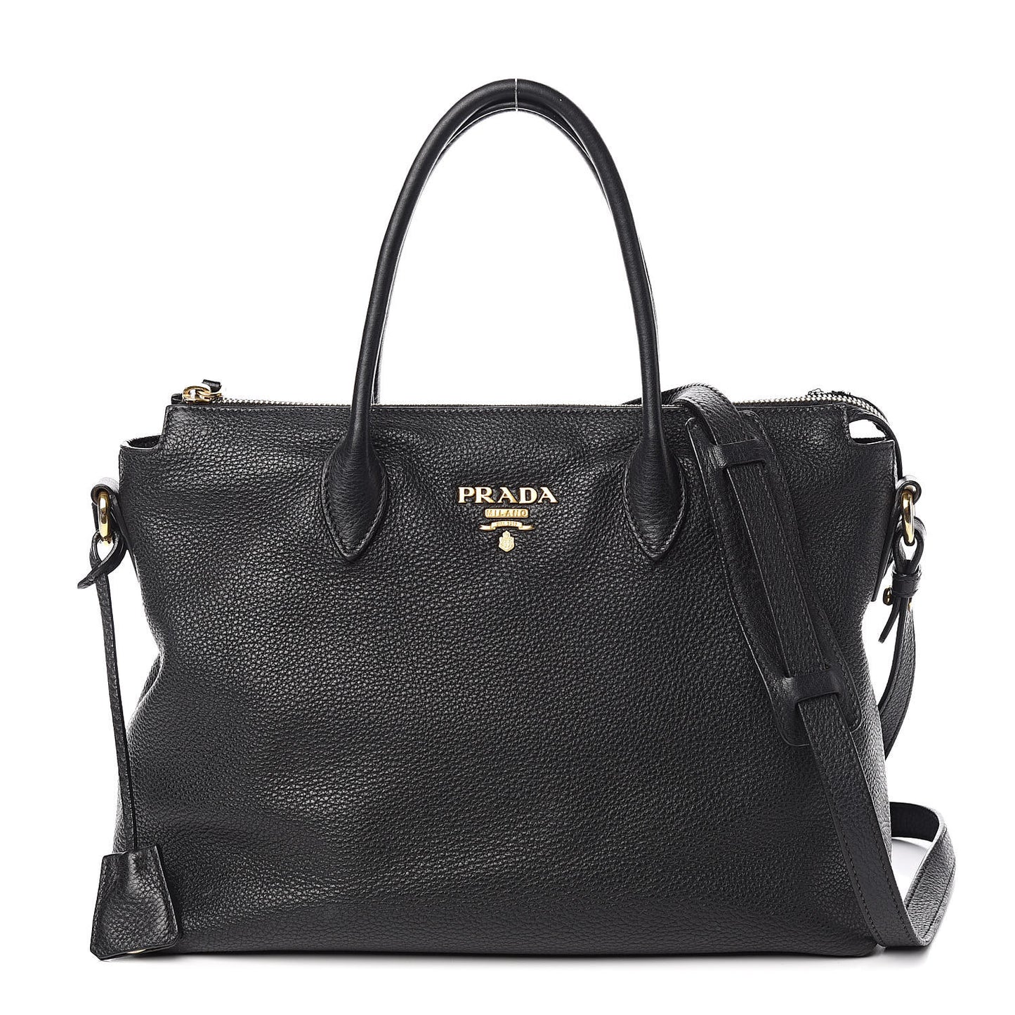 Vitello Daino Tote Black
