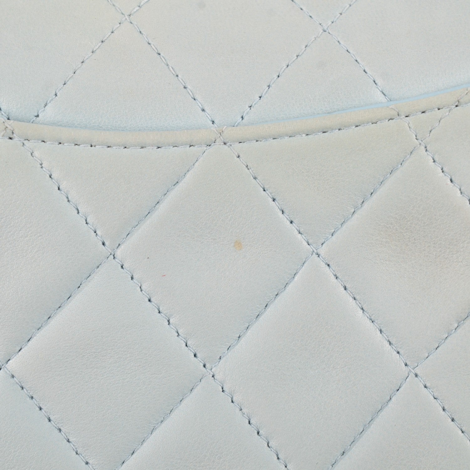 Chanel Lambskin Quilted Mini Square Flap Light Blue 9 of 16