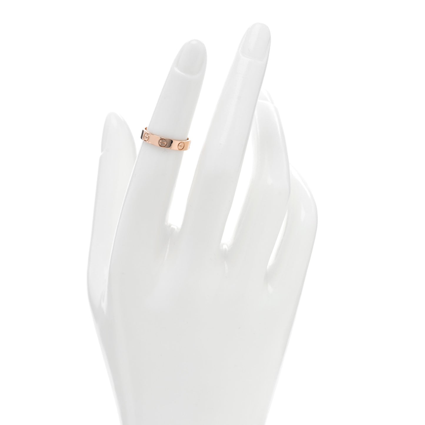 18K Pink Gold 3.5mm LOVE Wedding Band Ring 47 4