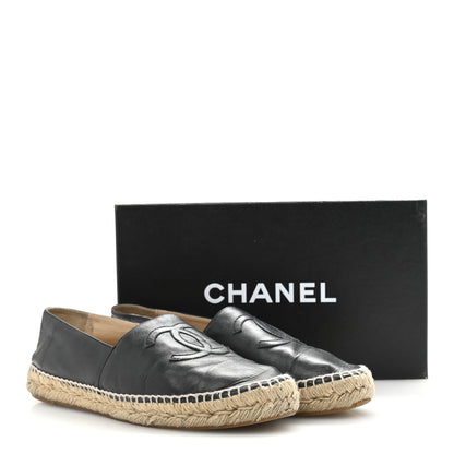 Chanel Lambskin CC Espadrilles 40 Black 11 of 11
