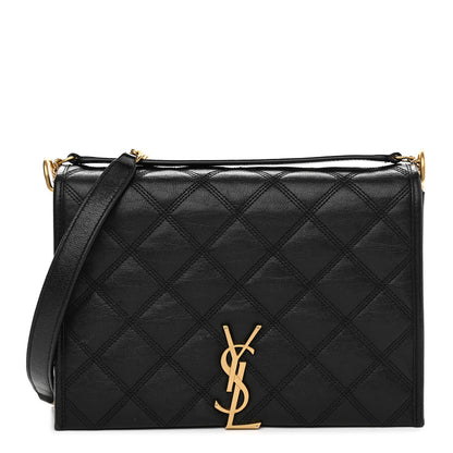 Saint Laurent Lambskin Quilted Mini Becky Chain Bag Black 1 of 9