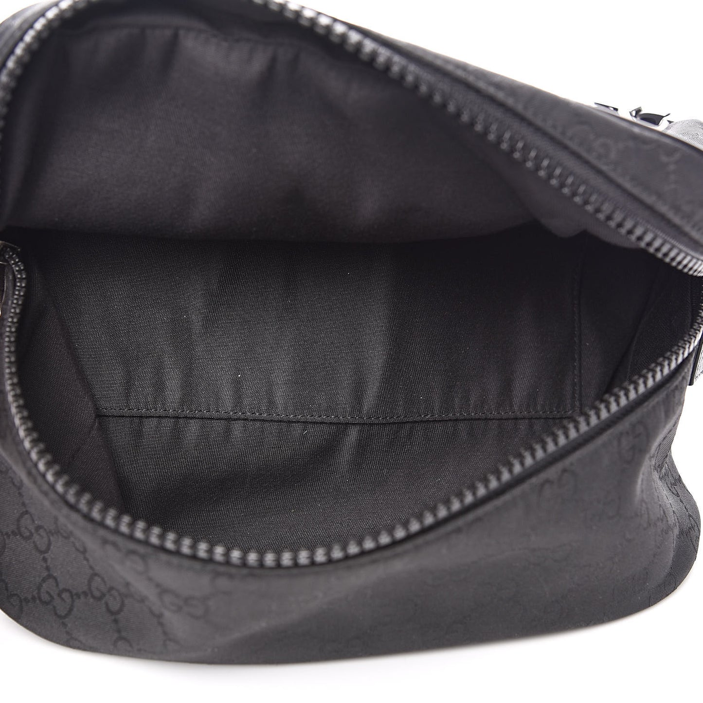 Nylon Monogram Fanny Pack Belt Bag Black