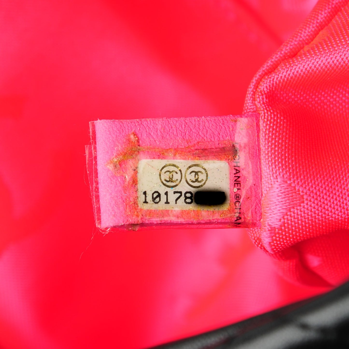 Calfskin Quilted Small Cambon Bowler Black White