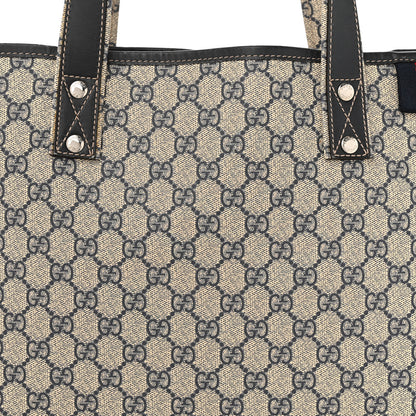 Gucci GG Plus Monogram Medium Signature Web Loop Tote Navy 8 of 14