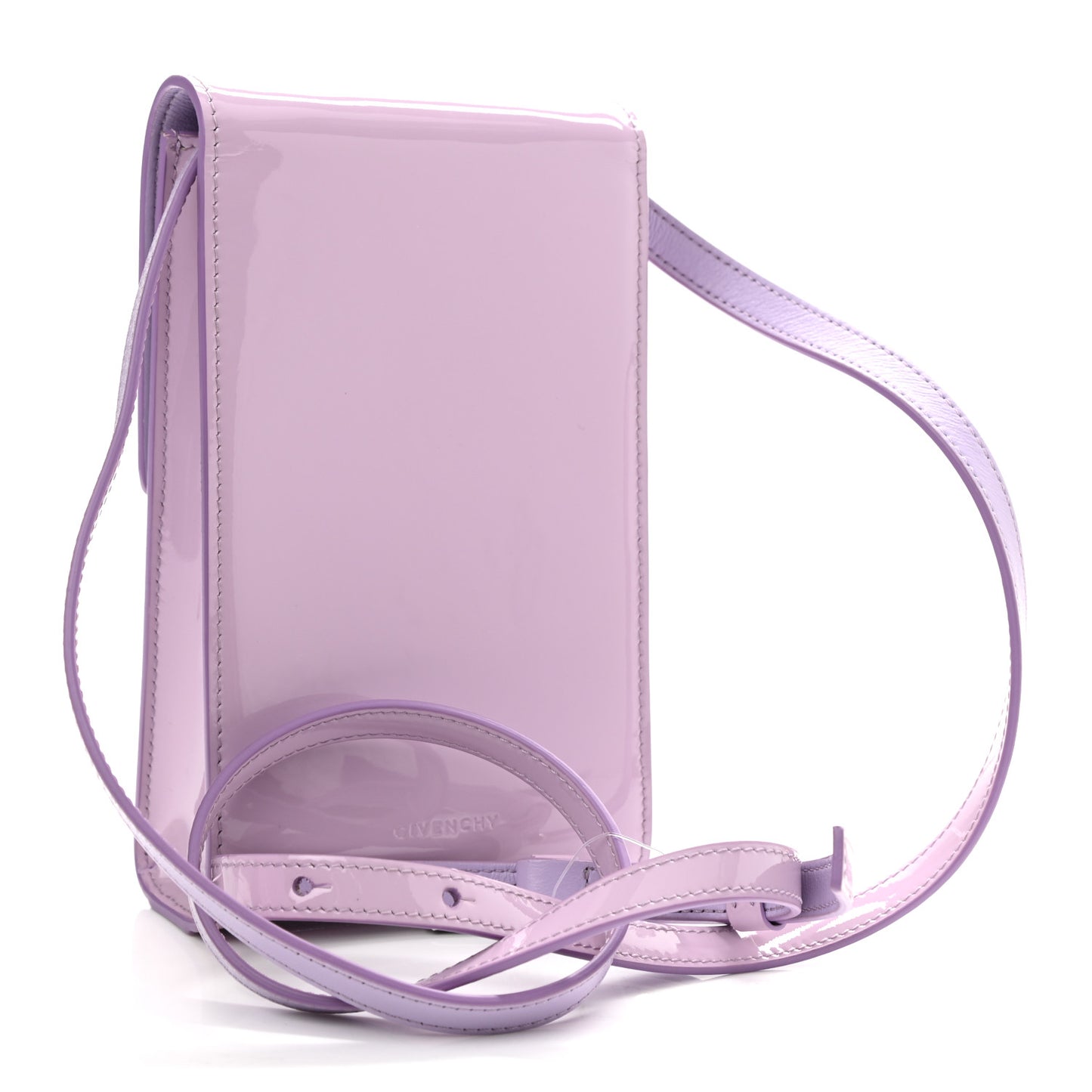 Patent Calfskin Mini Vertical 4G Bag Lilac