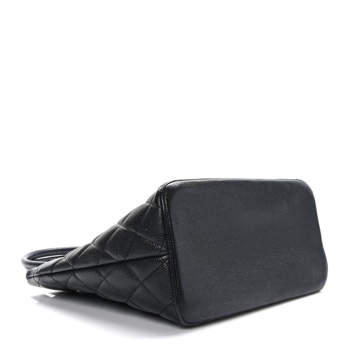 Caviar Quilted Medallion Tote Black