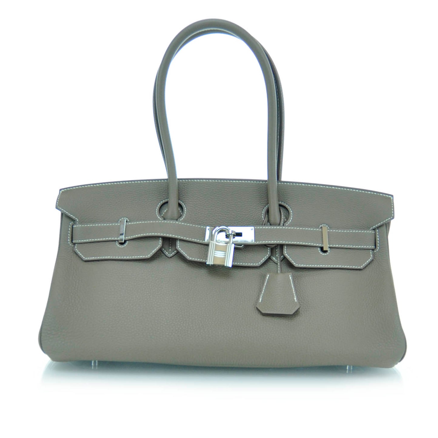 Taurillon Clemence JPG Shoulder Birkin II 42 Etoupe
