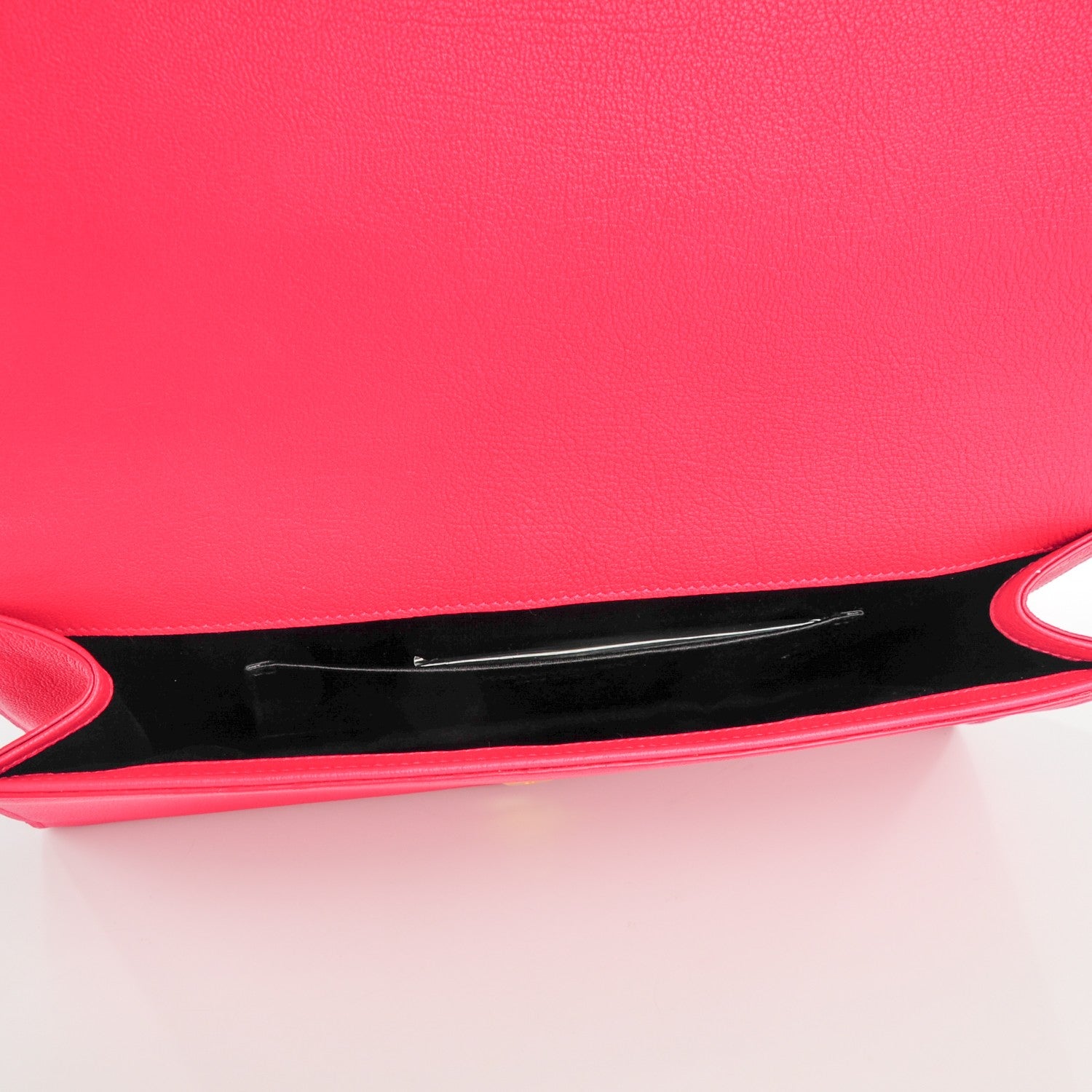 Saint Laurent Calfskin Monogram Belle De Jour Clutch Fuchsia 5 of 7