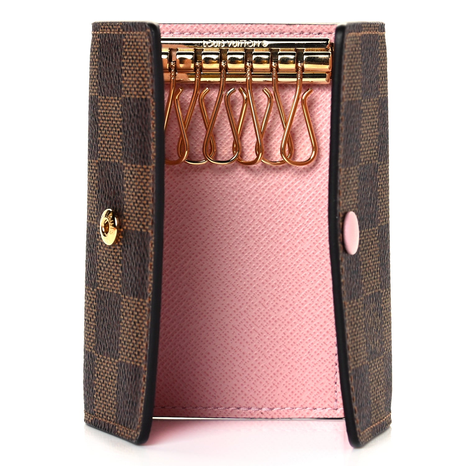 Louis Vuitton Damier Ebene Multicles 6 Key Holder Rose Ballerine 6 of 8