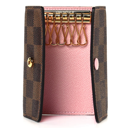 Louis Vuitton Damier Ebene Multicles 6 Key Holder Rose Ballerine 6 of 8