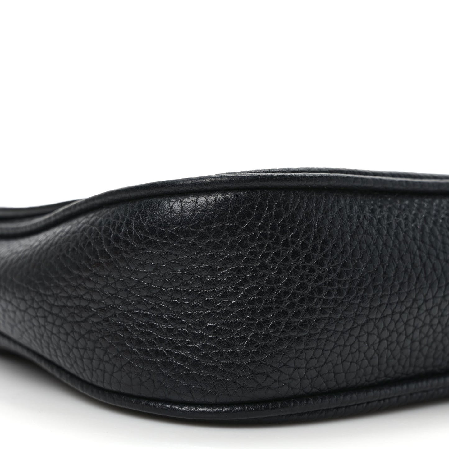 Pebbled Calfskin Medium Soho Flap Crossbody Black