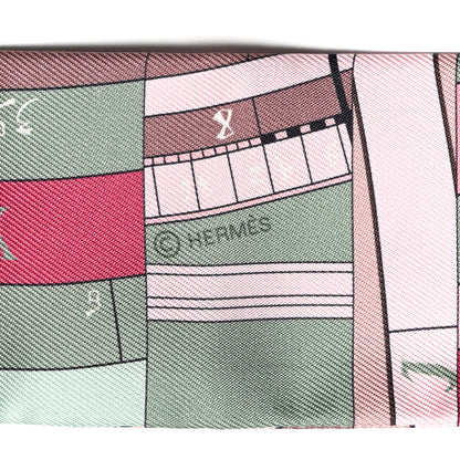 Hermes Silk Astrologie Nouvelle Twilly Rose Framboise Pistache 3 of 4