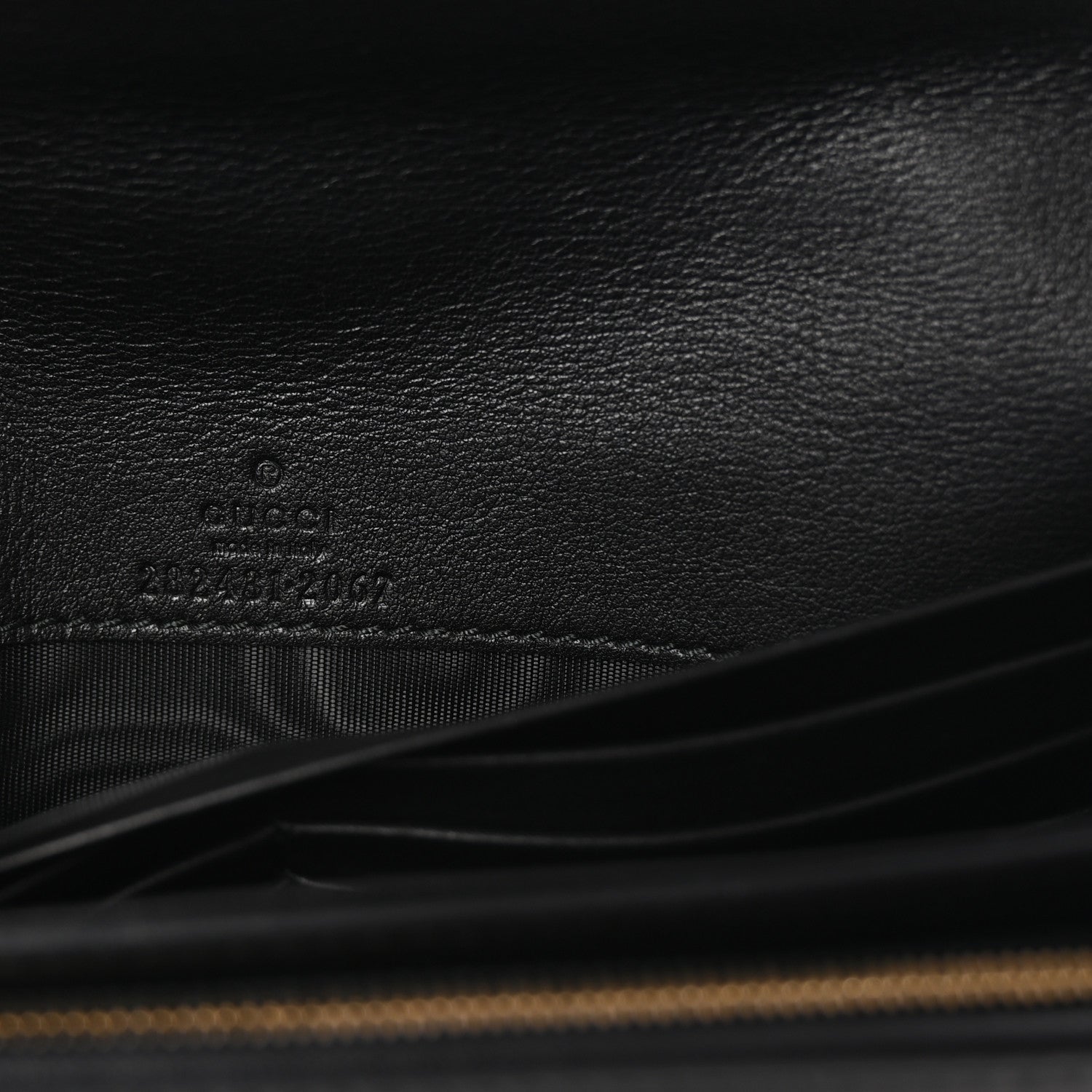 Gucci Guccissima Sukey Continental Wallet Continental Wallet Black 6 of 7