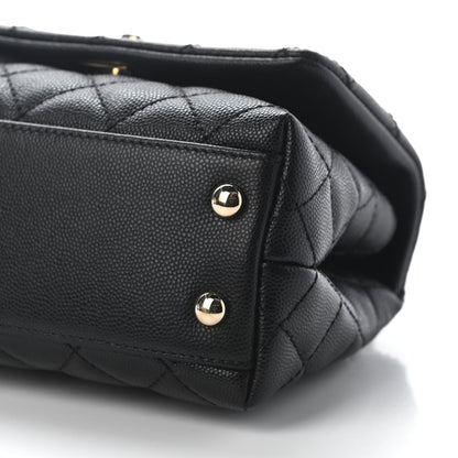 Chanel Caviar Quilted Extra Mini Coco Handle Flap Black 9 of 9