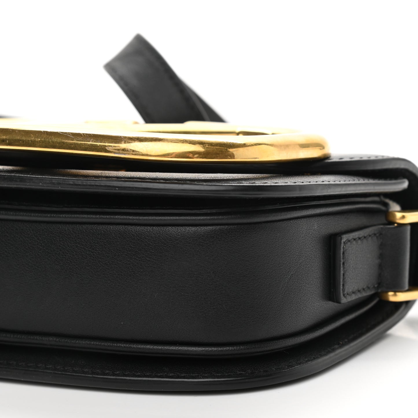 Calfskin Small Supervee Crossbody Bag Black