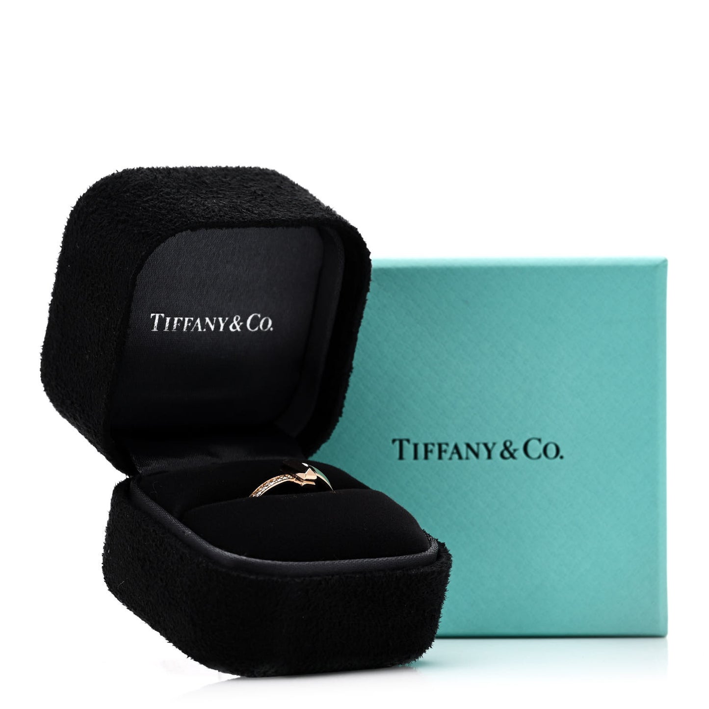 18K Rose Gold Diamond 2.5mm T T1 Ring 51 5.75