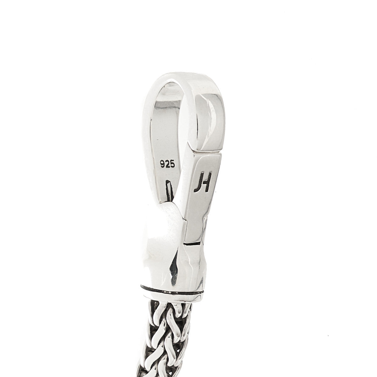 Sterling Silver Leather Double Wrap Bracelet Black