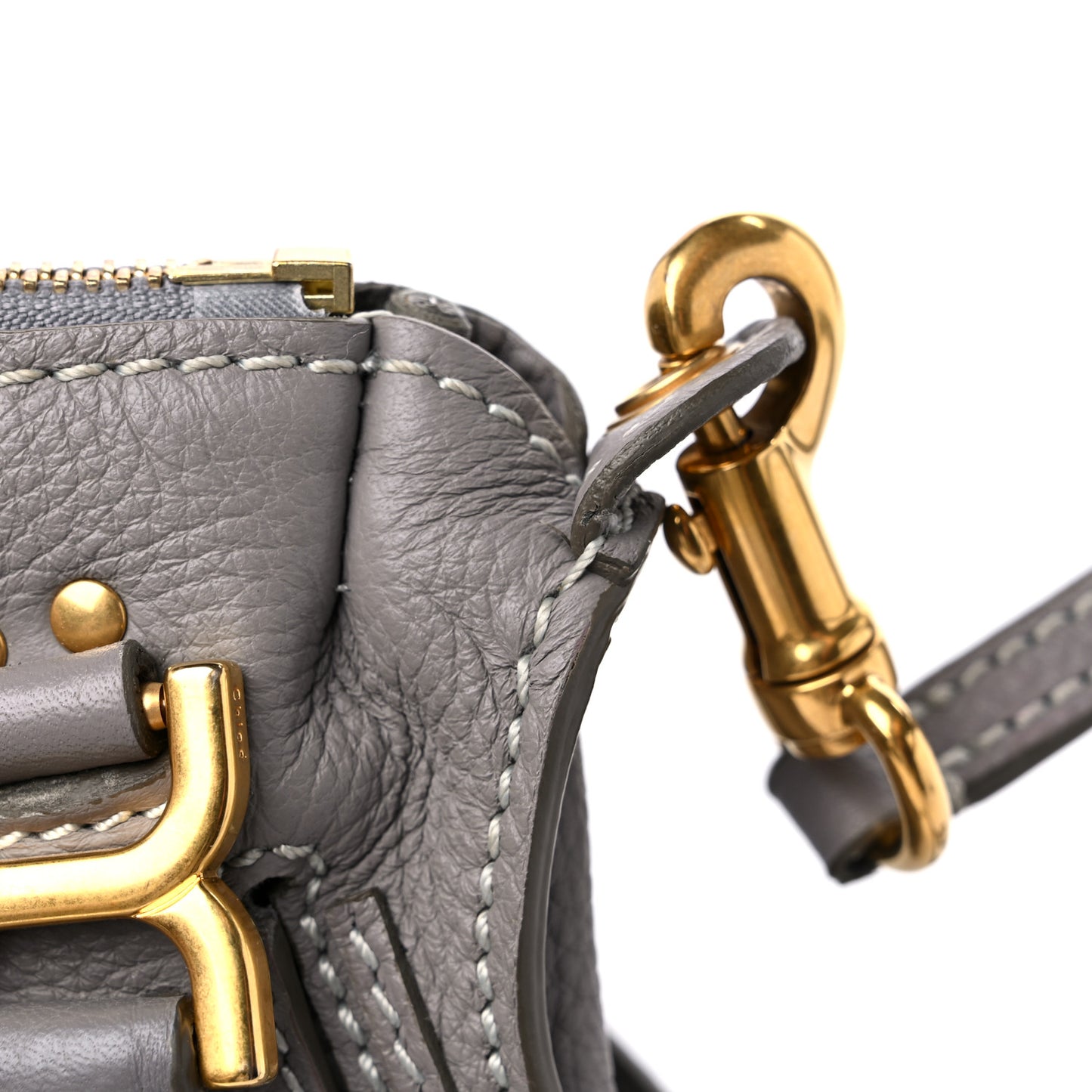 Calfskin Mini Marcie Satchel Cashmere Grey