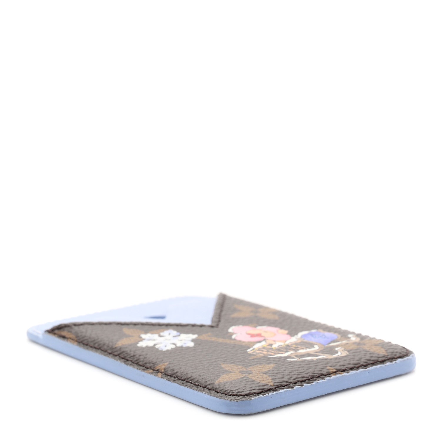 Louis Vuitton Monogram Magnet Vivienne Card Holder Blue Frost 4 of 8