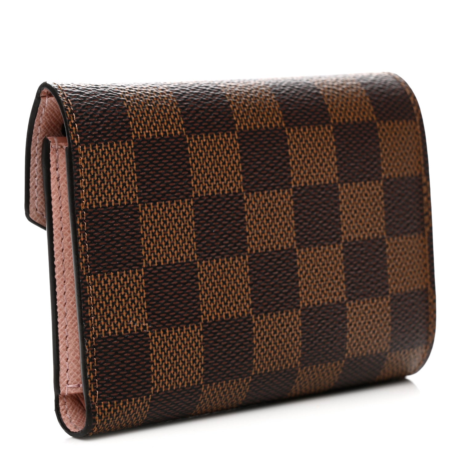 Louis Vuitton Damier Ebene Victorine Wallet Rose Ballerine 3 of 8