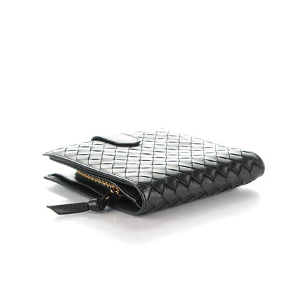 Bottega Veneta BOTTEGA VENETA Nappa Intrecciato French Flap Wallet Nero Black 4 of 8