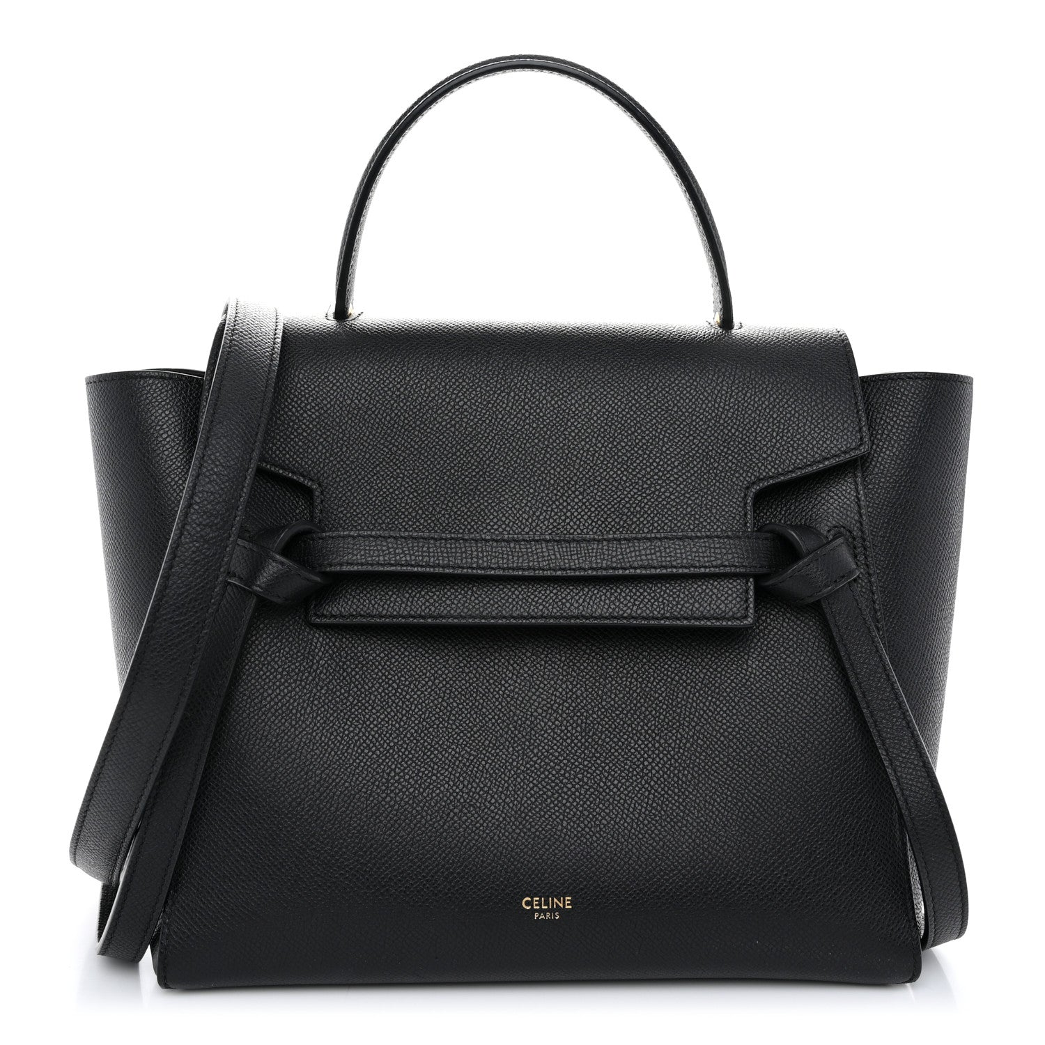 Celine Grained Calfskin Micro Belt Bag Black 1 of 11